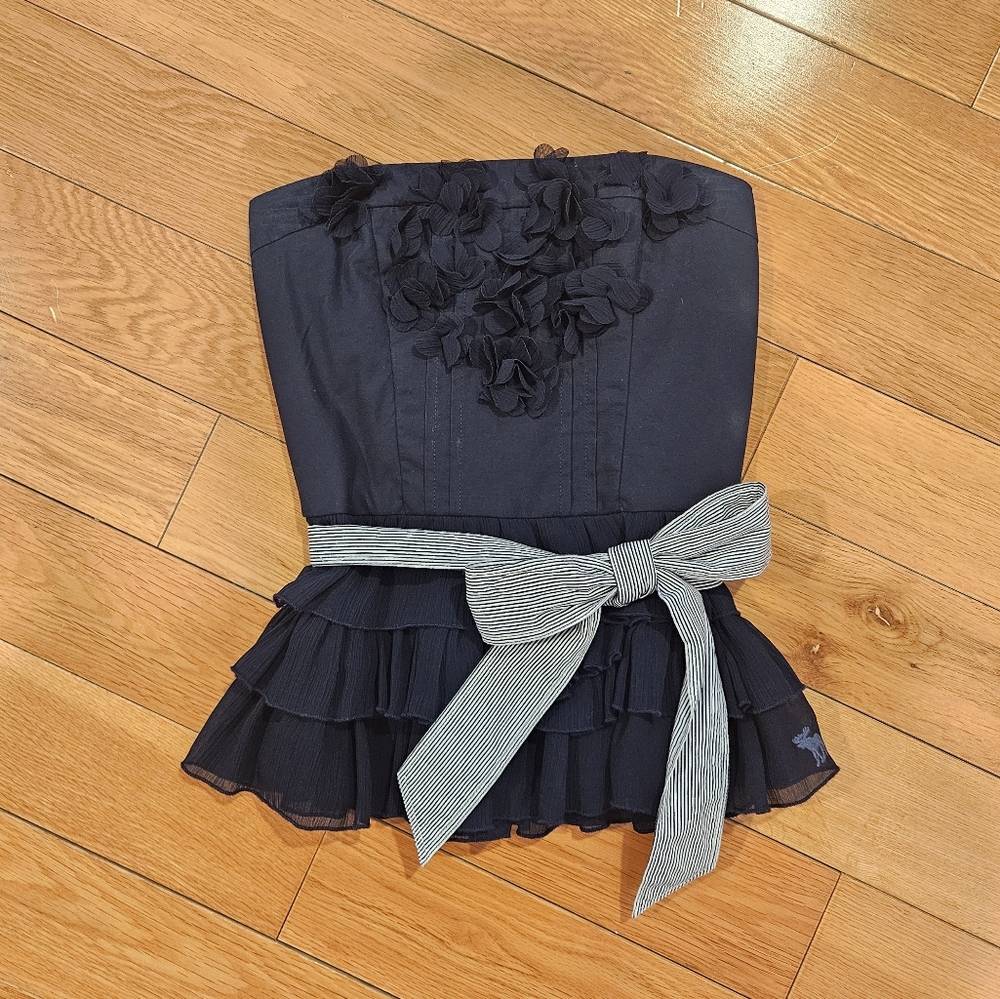 Elegant Black Ruffled Skirt